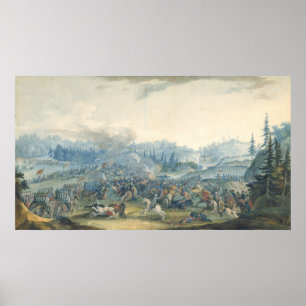 Affiche Une scène de la guerre Russe-Turque, 1801