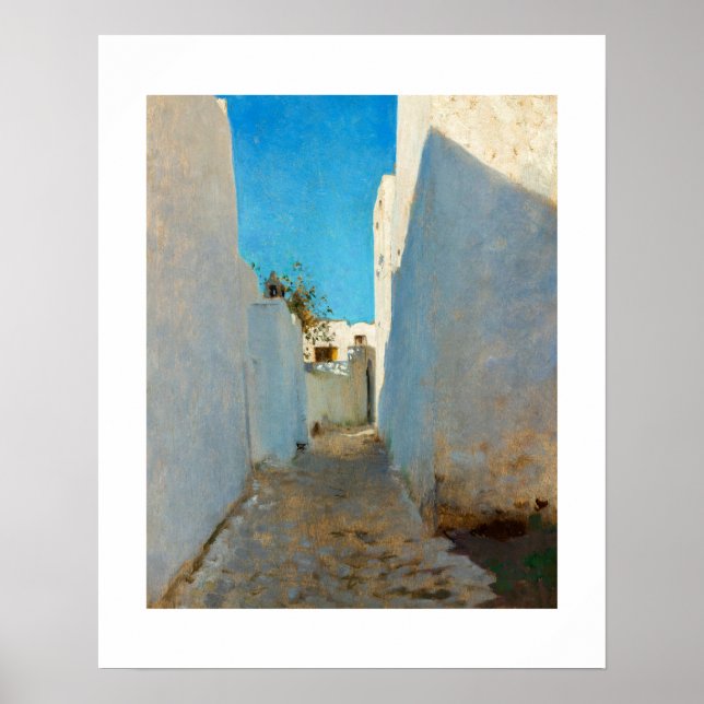 Affiche Une scène de rue marocaine (vers 1879-1880) (Devant)