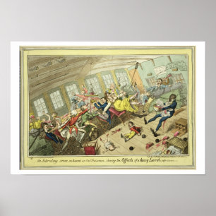 Affiche Une scène intéressante à bord d'un Est-Indiaman,