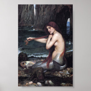 Affiche Une Sirène John William Waterhouse Mythologique