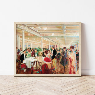 Affiche Une soirée   Victor Gabriel Gilbert