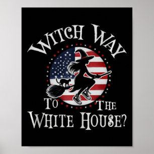 Affiche Une Sorcière Drôle À La Maison Blanche Kamala Harr