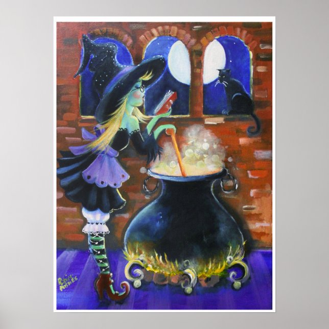 Affiche Une sorcière festive (Devant)