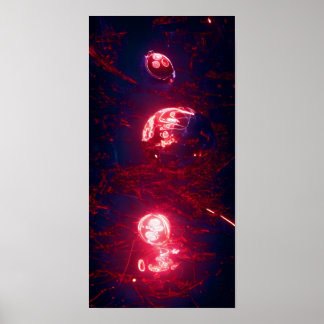 Affiche Une sphère rouge 56 - A.I.