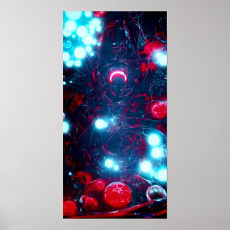 Affiche Une sphère rouge 58 - A.I.