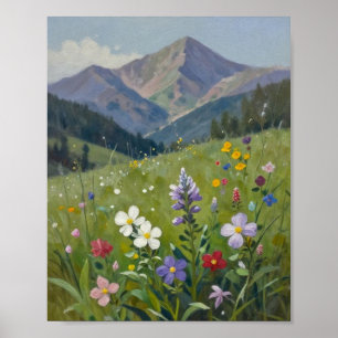 Affiche Une symphonie de fleurs sauvages : la radiance de 