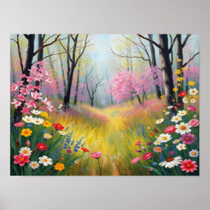Affiche Une Symphonie de Printemps : Lumière du Soleil Fil