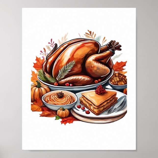 Affiche Une table pleine de gratitude T-shirt classique (Devant)