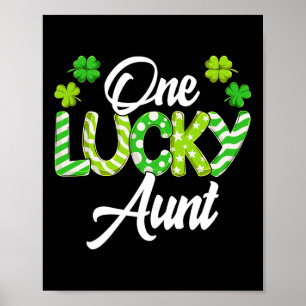 Affiche Une Tante Chanceuse Shamrock Tante Irlandaise St P