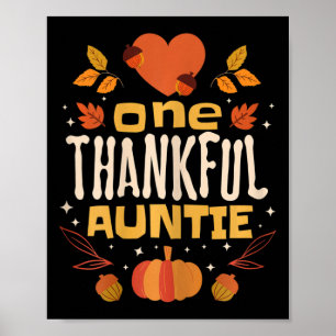 Affiche Une Tante Remerciée Chute Tante Thanksgiving