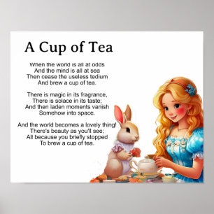 Affiche Une tasse de thé-