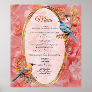 Affiche Une teinte molle et rosâtre appelée Fleurs Peach F