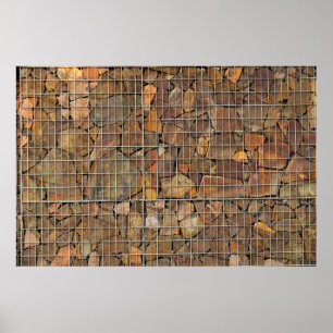 Affiche Une texture murale grungy en brique comme fond abs