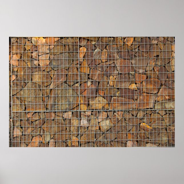 Affiche Une texture murale grungy en brique comme fond abs (Devant)