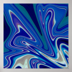 Affiche Une touche de bleu 