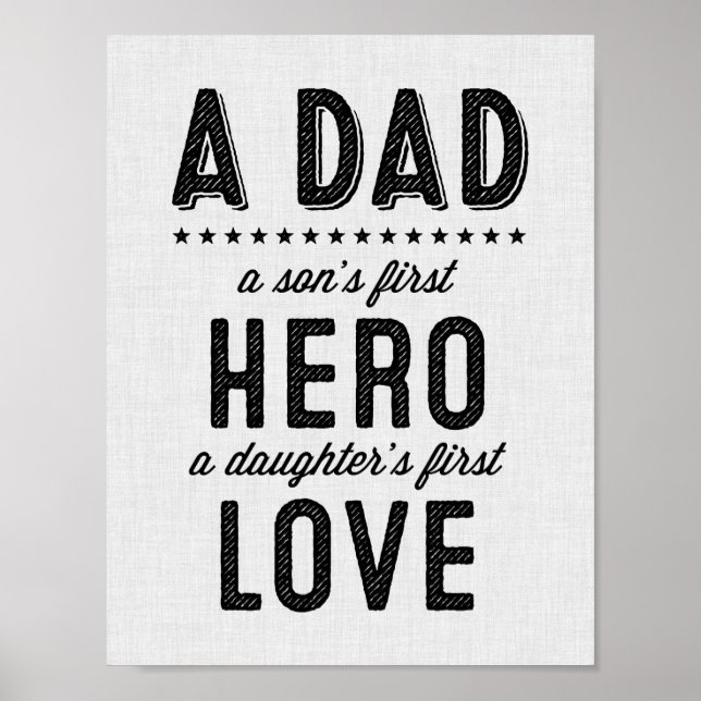 Affiche Une typographie papa (Devant)