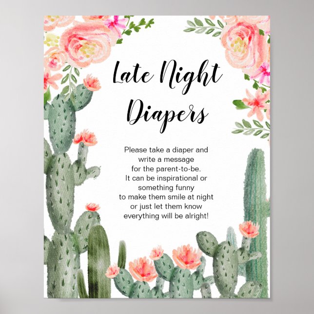 Affiche Une verdure succulente couche tard la nuit jeu pos (Devant)