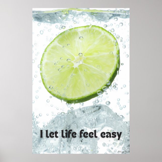 Affiche Une vie facile : Rafraîchissant Lime et éclaboussu (Devant)