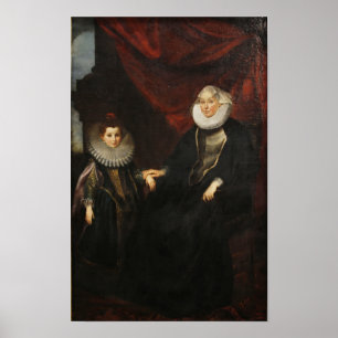 Affiche Une vieille dame et une jeune fille