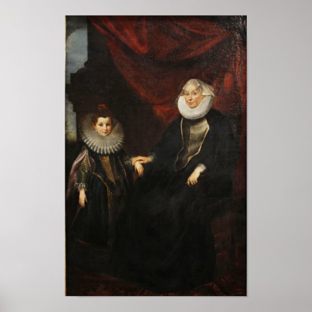 Affiche Une vieille dame et une jeune fille (Devant)