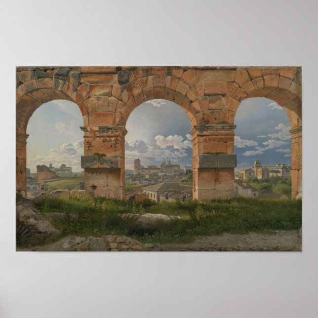 Affiche Une vue à travers trois arches de la troisième (Devant)