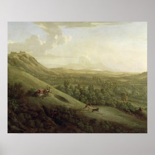 Affiche Une vue de Boxhill, Surrey, avec Dorking dans le