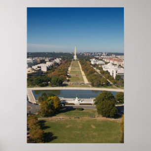 Affiche Une vue de paysage de Washington DC