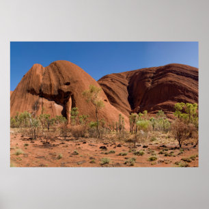 Affiche Une vue différente et unique d'Ayers Rock Uluru