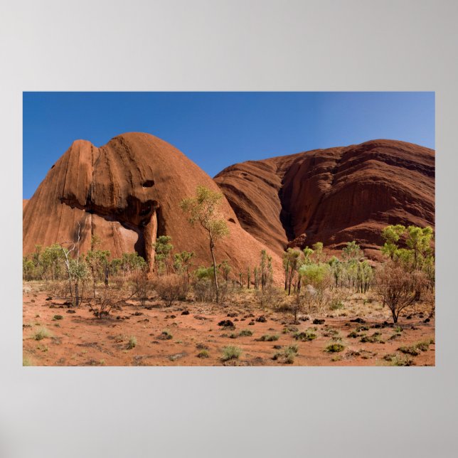 Affiche Une vue différente et unique d'Ayers Rock Uluru (Devant)