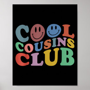 Affiche Uni Cool Cousins Club, Funny Cousin Crew Kids Boys