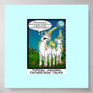 Affiche Unicorn Bonding Funny Canvas Print