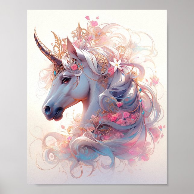 Affiche Unicorn Imaginaire Art (Devant)