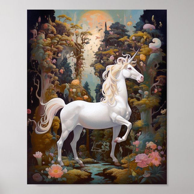 Affiche Unicorn Imaginaire Art (Devant)