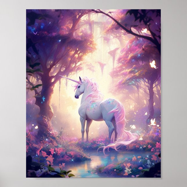Affiche Unicorn Imaginaire Art (Devant)