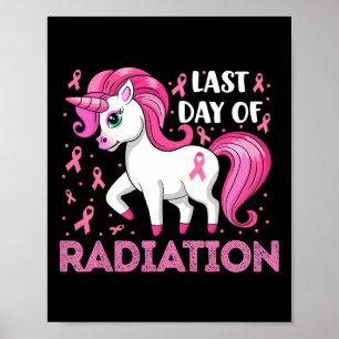 Affiche Unicorn Pink Ribbon Dernier Jour De Radiation Brea