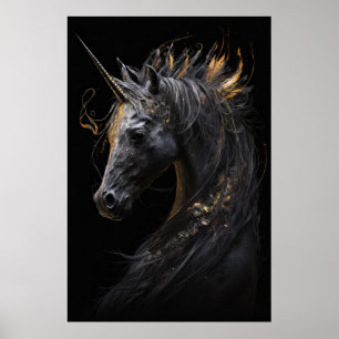 Affiche Unicorn Portrait Animal Imaginaire Nature Faune