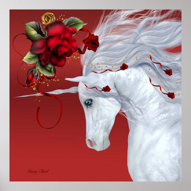 Affiche Unicorn Rose (Devant)
