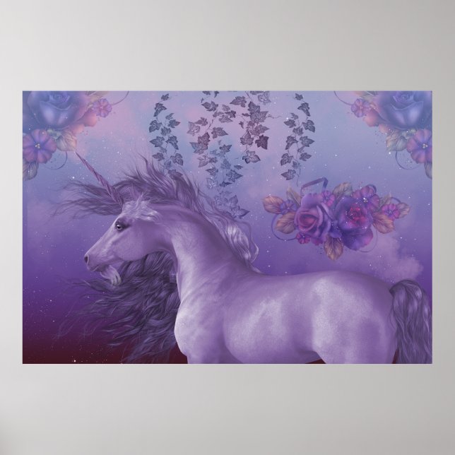 Affiche Unicorn Roses d'automne (Devant)