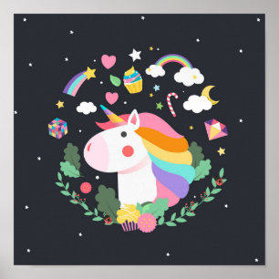 Affiche Unicorne