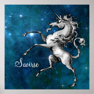Affiche Unicorne céleste