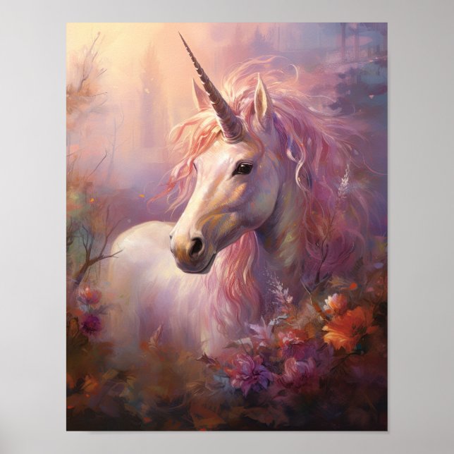 Affiche Unicorne enchantée (Devant)