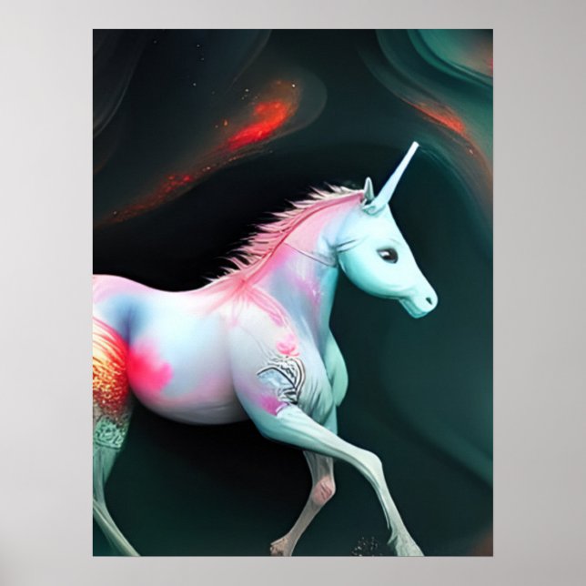 Affiche Unicorne magique (Devant)