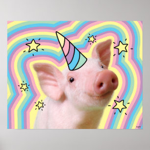 Affiche Unicorne magique de Piglet