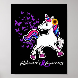 Affiche Unicorne Purple Heimerheimer Sensibilisation - Hei