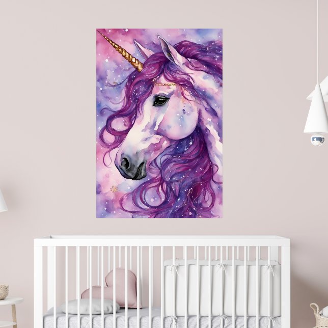 Affiche Unicorne Purple Mane (Pépinière 2)