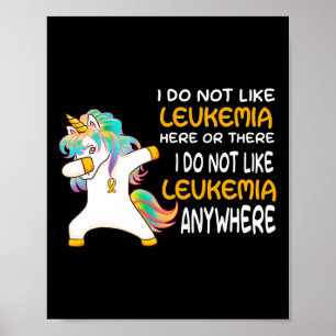 Affiche Unicorne Sensibilisation À La Leucémie Chez Les Fe