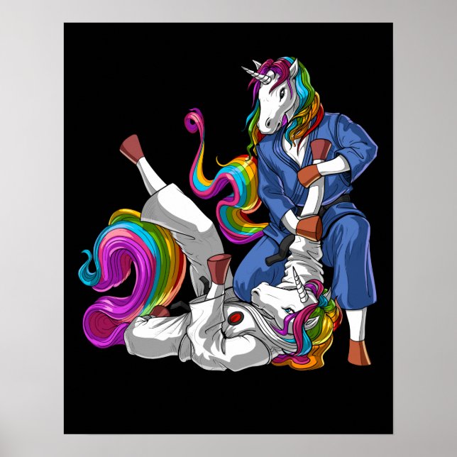 Affiche Unicornes Jiu-Jitsu (Devant)