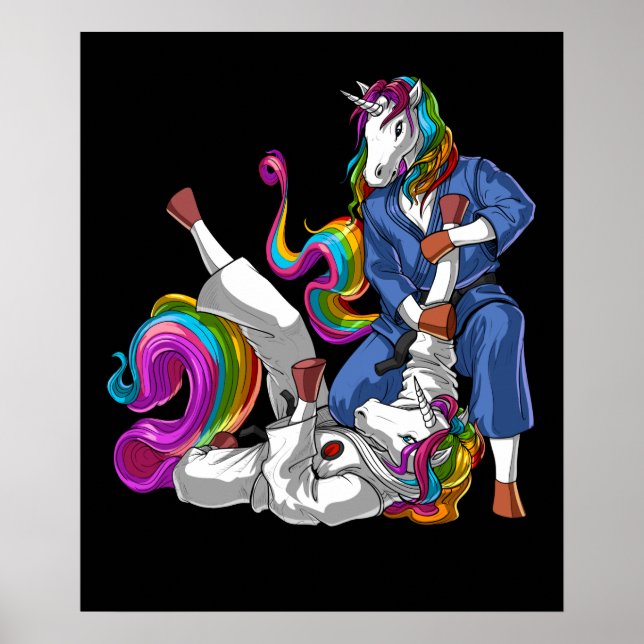 Affiche Unicornes Jiu-Jitsu (Devant)