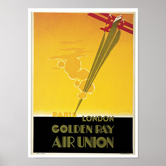 Affiche Union aérienne Golden Ray (Devant)