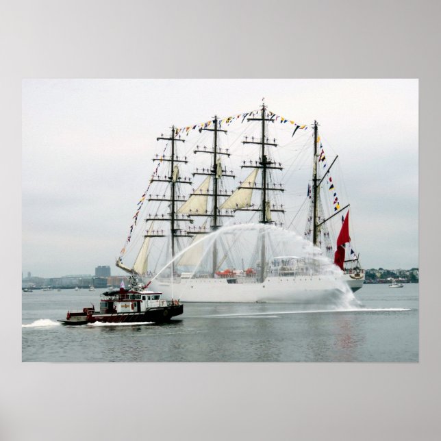 Affiche Union et canot à incendie (Devant)